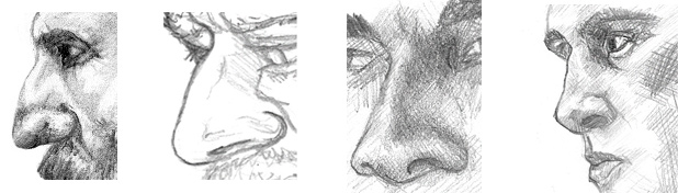 Zeichnungen Nase