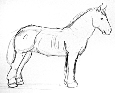 Pferde zeichnen